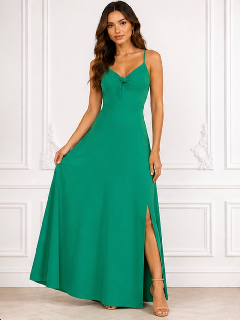 LARGE YUMI KIM Watch Me Green Maxi Dress - Picture 2 of 5